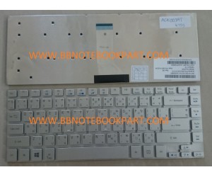 Acer Keyboard คีย์บอร์ด Aspire 3830  4830  4755 V3-431 E1-410  E1-422 E1-430 E1-432 E1-470 E1-472  E5-411 E5-421 E5-471  /  V3-471 V3-472   ภาษาไทย/อังกฤษ